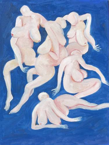 Print of Surrealism Nude Paintings by Unos Lee