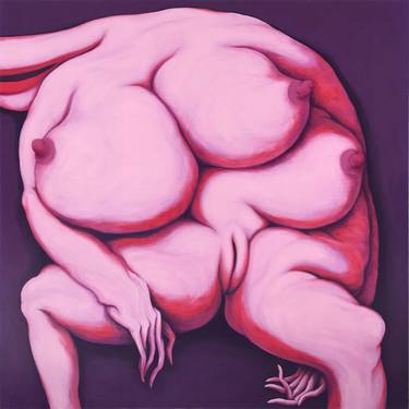 Original Nude Painting by Unos Lee