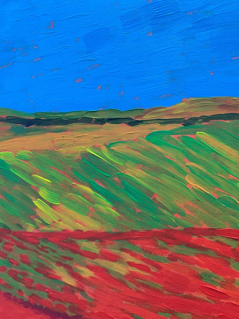 Original Abstract Expressionism Landscape Painting by Dmytro Kindrat