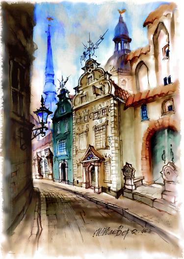 Print of Architecture Paintings by Igor Klevers-Baldin