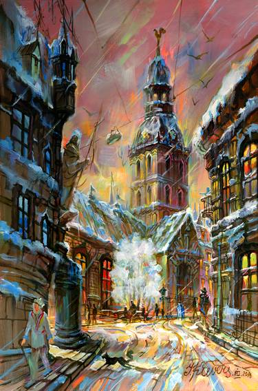 Print of Architecture Paintings by Igor Klevers-Baldin