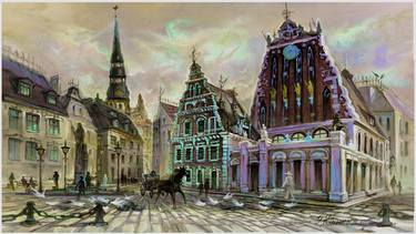 Print of Realism Architecture Paintings by Igor Klevers-Baldin