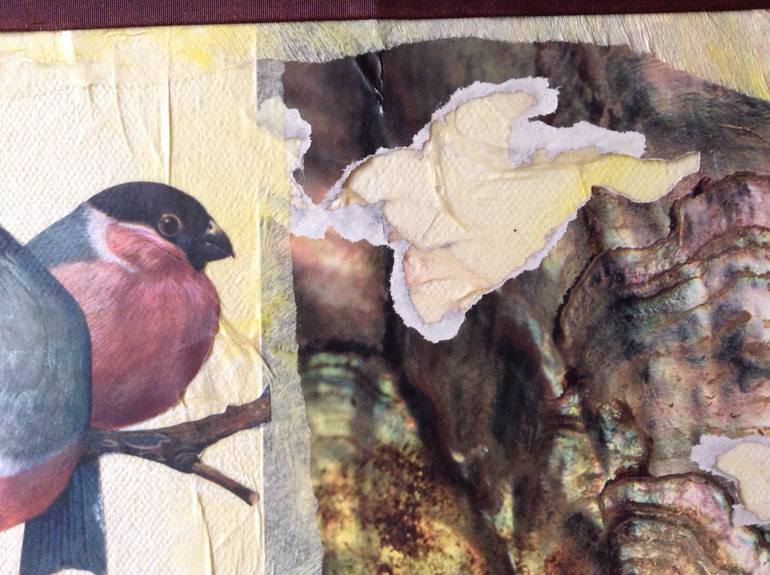 Original Dada Nature Collage by Ilene Alciati