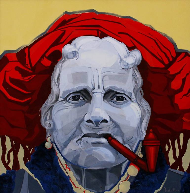 'Old People' Painting by Valeria Paseka | Saatchi Art