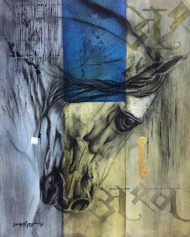 Print of Fine Art Horse Paintings by Swapnil Jawale