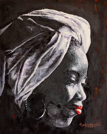 Print of Conceptual Portrait Paintings by Abiodun Oyedele