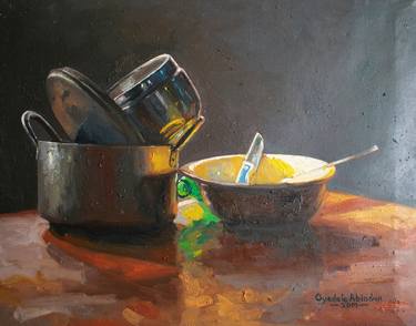 Print of Expressionism Still Life Paintings by Abiodun Oyedele