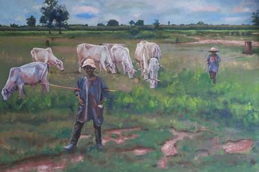 Original Landscape Paintings by Abiodun Oyedele