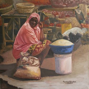 Print of Expressionism Women Paintings by Abiodun Oyedele