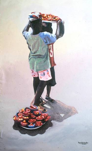 Print of Conceptual Children Paintings by Abiodun Oyedele