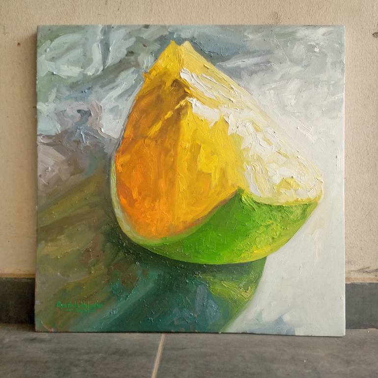 Original Abstract Expressionism Still Life Painting by Abiodun Oyedele