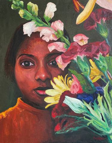 Original Floral Paintings by Abiodun Oyedele