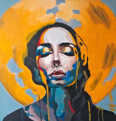 Original Contemporary Portrait Paintings by Karamoush Է