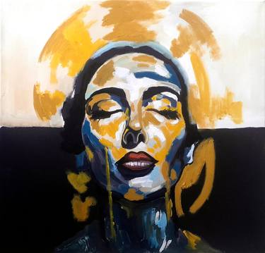 Original Abstract Expressionism Portrait Paintings by Karamoush Է