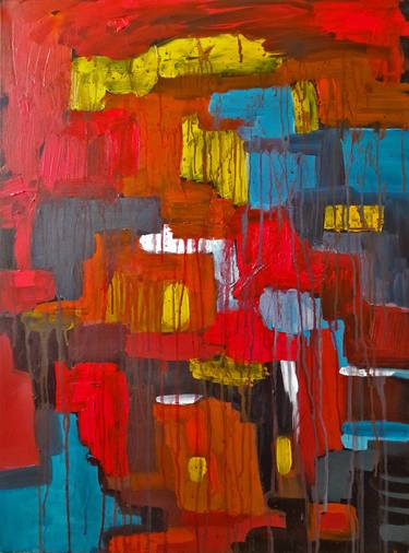 Original Abstract Expressionism Abstract Paintings by Karamoush Է