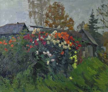 Original Garden Painting by Daria Antonova