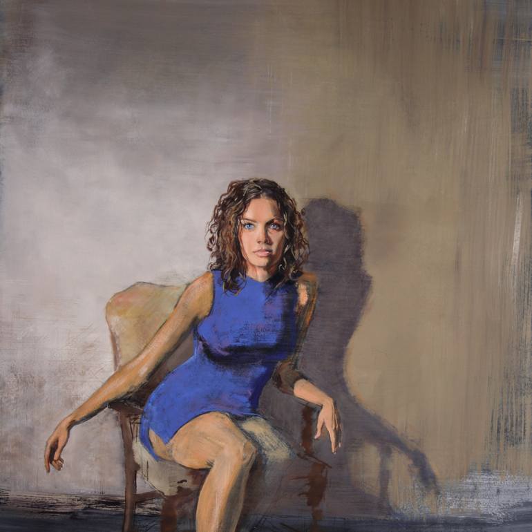 Original Figurative Women Painting by Matthew Davey