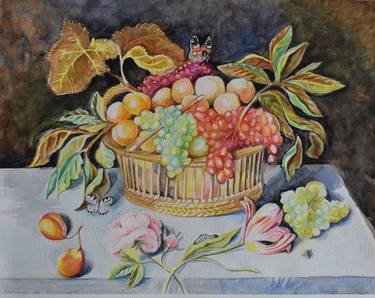 Print of Fine Art Floral Paintings by Stella Sevastopoulos