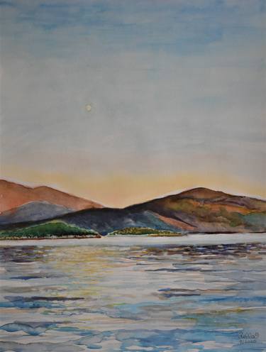 Print of Seascape Paintings by Stella Sevastopoulos