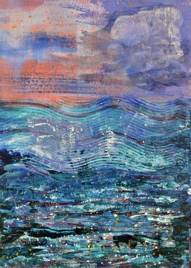 Print of Abstract Seascape Paintings by Stella Sevastopoulos