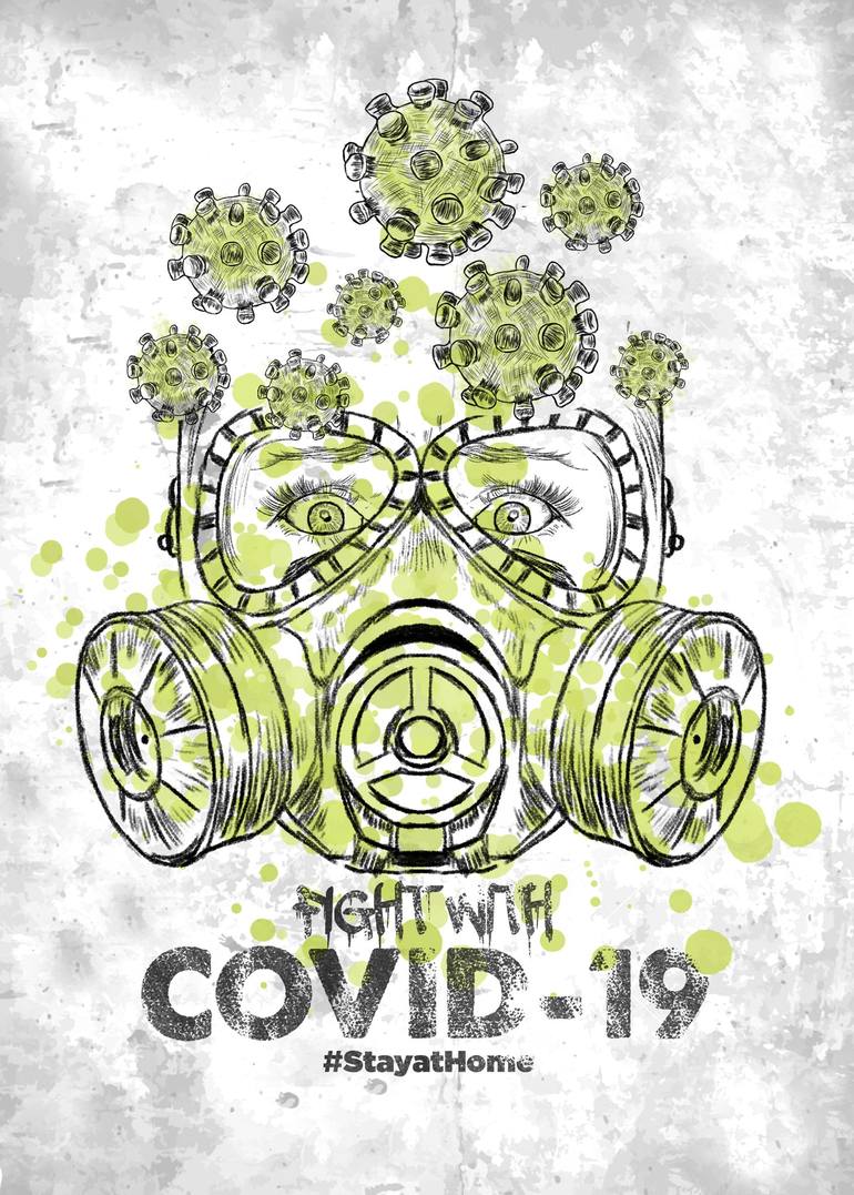 Corona Virus Covid19 Drawing by Shafiqul Islam Saatchi Art