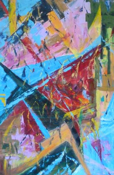 Original Abstract Expressionism Abstract Paintings by Shida Rad