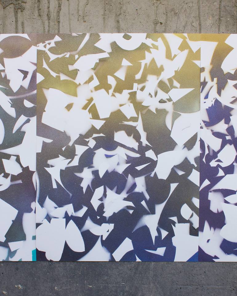Original Abstract Expressionism Abstract Painting by Iván Guzmán