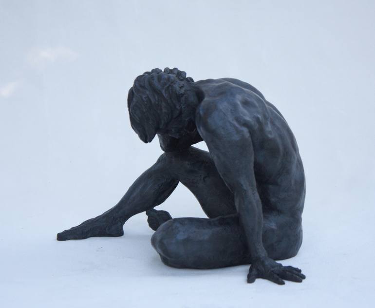 Original Figurative Nude Sculpture by Reinoud Stam