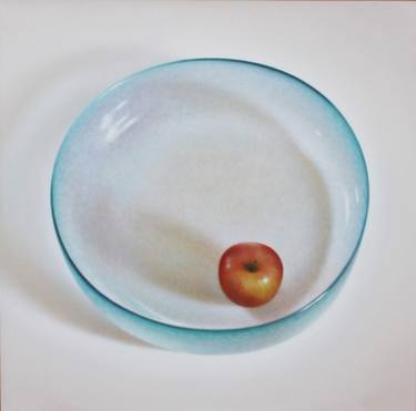 Apple in Glass Bowl thumb