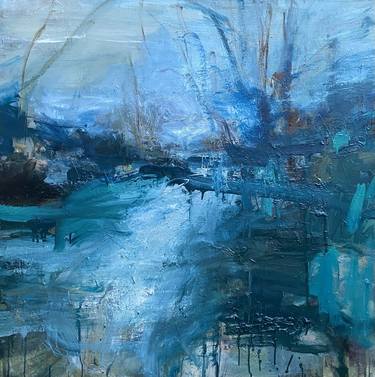 Original Abstract Expressionism Abstract Painting by Addy Gardner