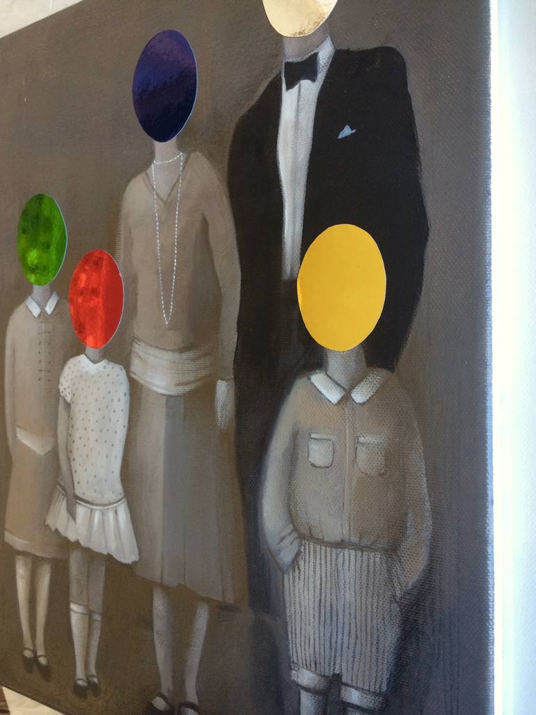 Original Conceptual People Painting by Yfp - Project