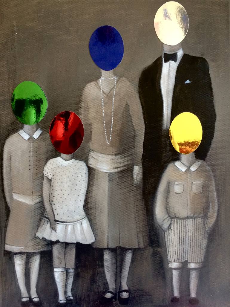 Original Conceptual People Painting by Yfp - Project