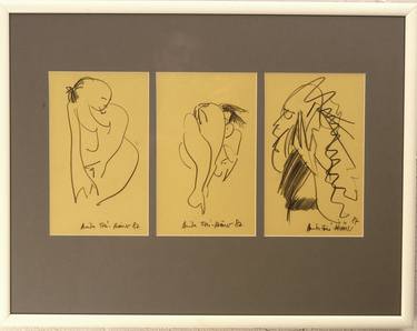 Original People Drawings by Anita Frei-Kraemer