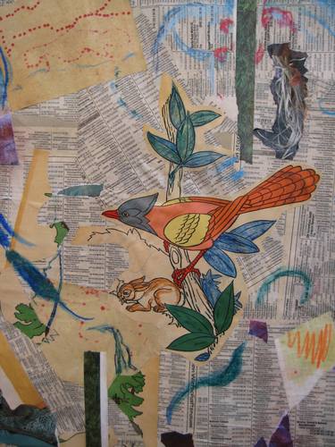 Original Nature Collage by Anita Frei-Kraemer