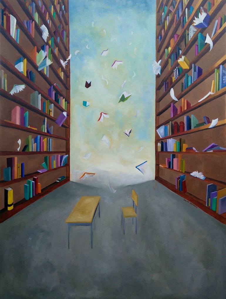 Print of Conceptual Landscape Paintings by Aalia Rahman