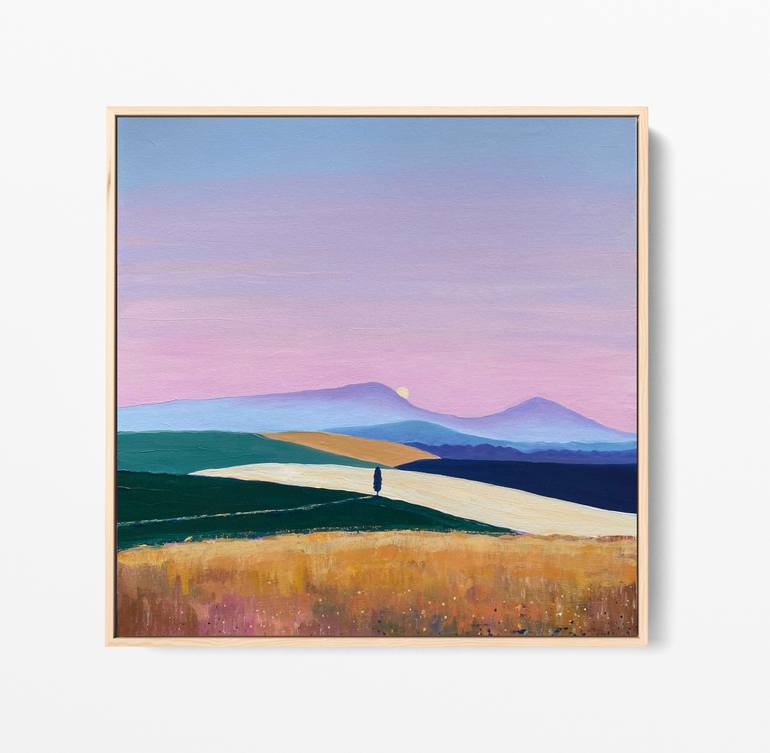 Original Abstract Landscape Painting by Olga Gamy