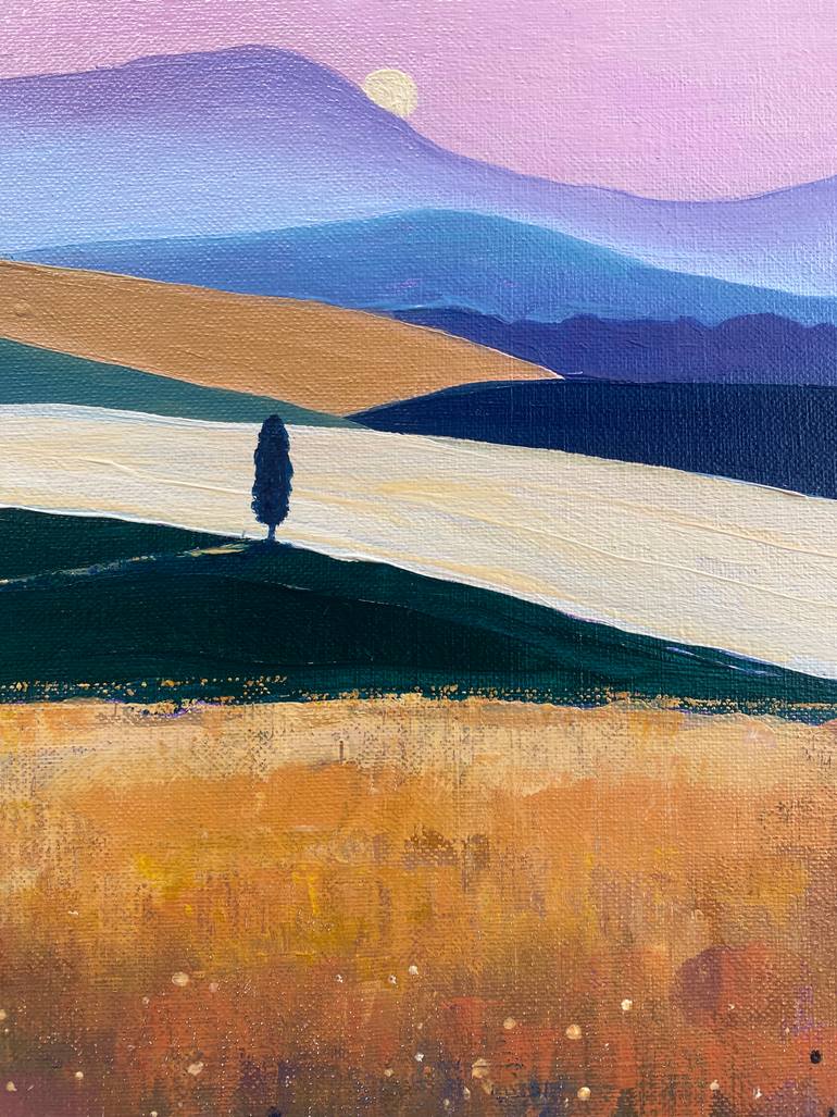 Original Abstract Landscape Painting by Olga Gamy