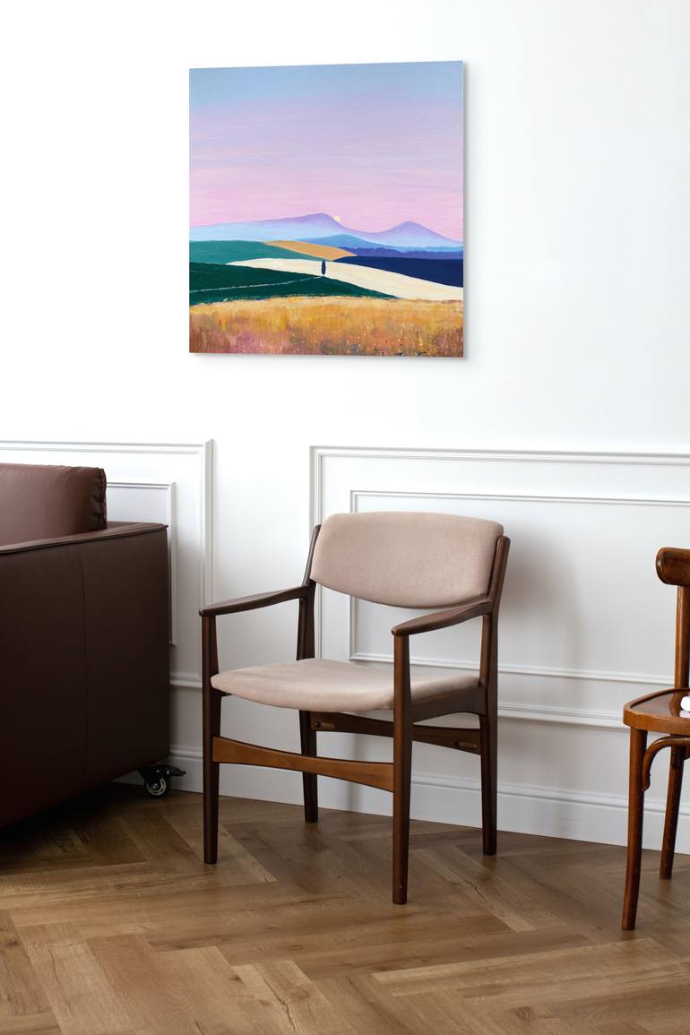 Original Abstract Landscape Painting by Olga Gamy