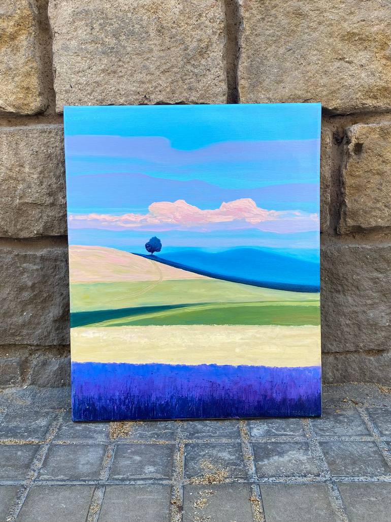 Original Abstract Landscape Painting by Olga Gamy