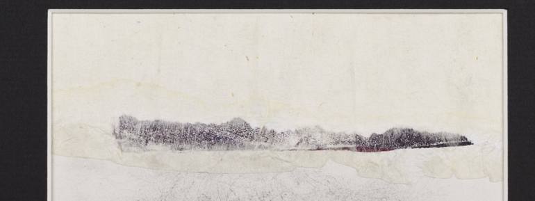 Original Abstract Landscape Collage by Louise Hetu