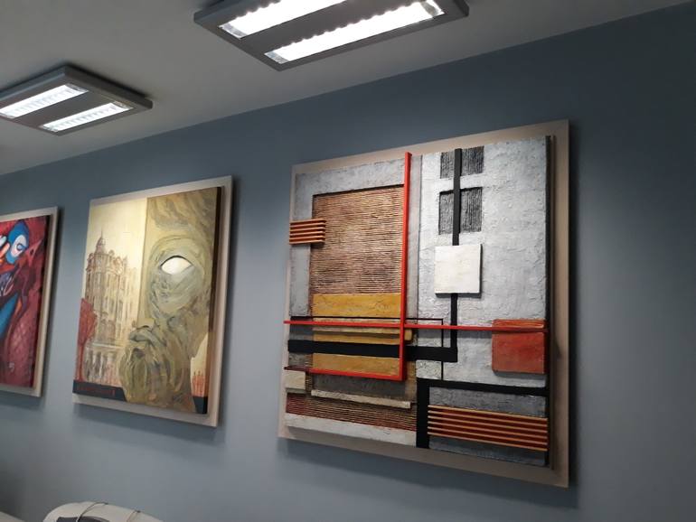 Original Abstract Geometric Sculpture by Daniela Tsonkova