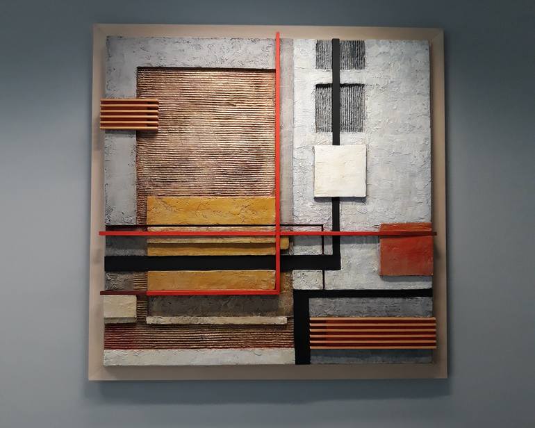Original Abstract Geometric Sculpture by Daniela Tsonkova