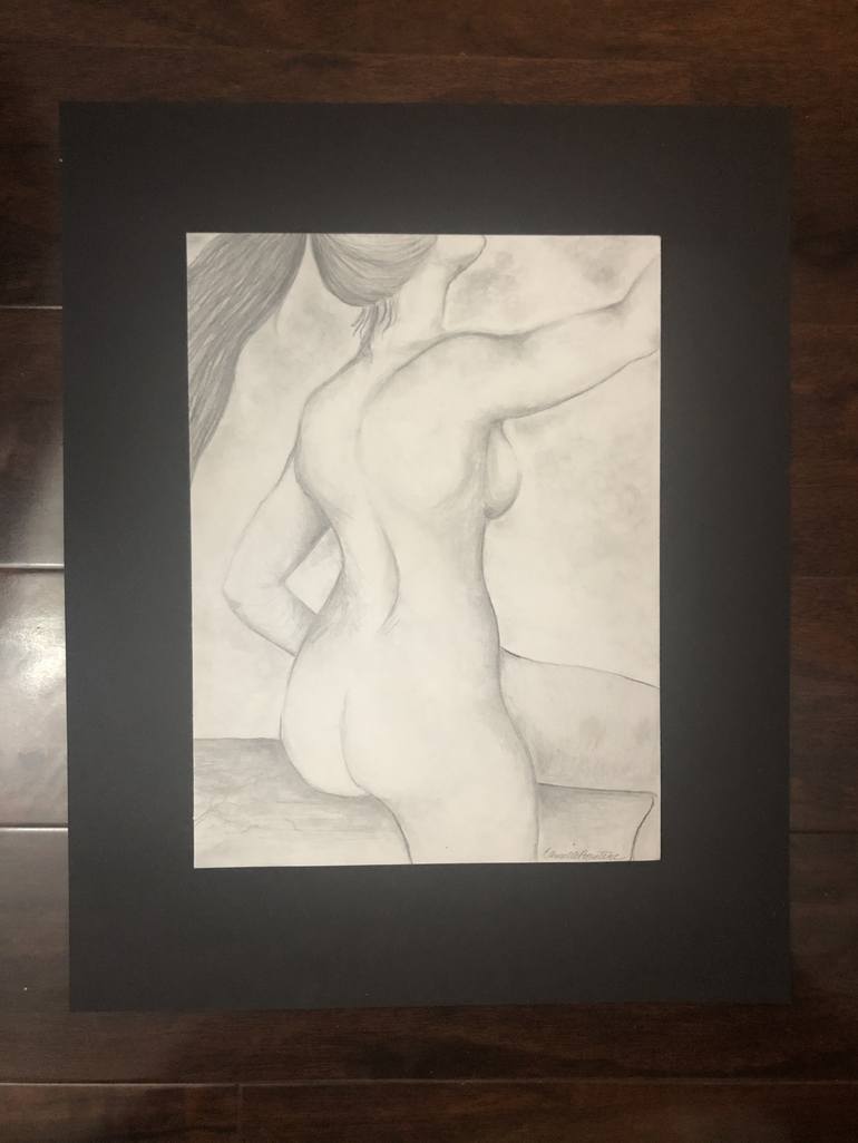 Original Figurative Nude Drawing by Drawings and Paintings by Camille Bonterre