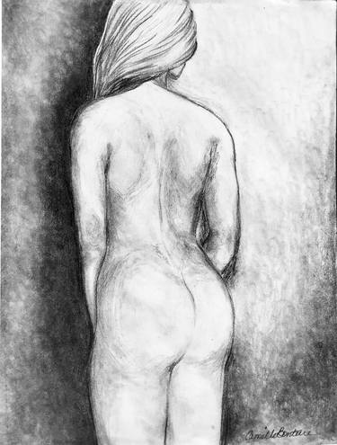 Original Fine Art Nude Drawings by Drawings and Paintings by Camille Bonterre
