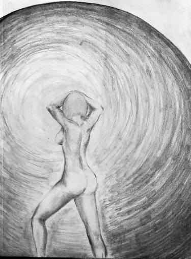 Original Fine Art Nude Drawings by Drawings and Paintings by Camille Bonterre