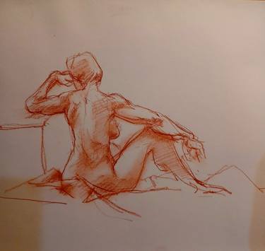 Original Abstract Nude Drawings by K G White