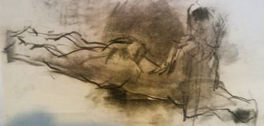 Original Abstract Expressionism Nude Drawings by K G White