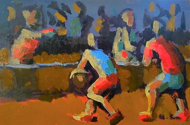 Original Abstract Sport Paintings by K G White
