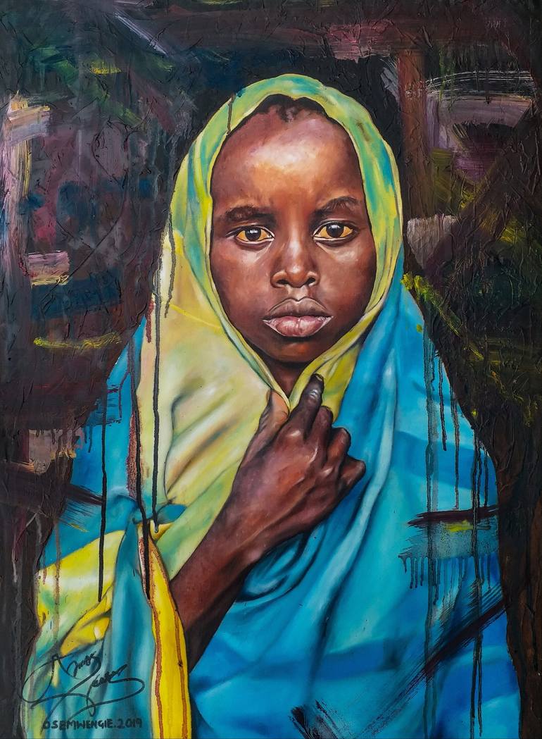 Untamed Painting by Amos Osemwengie | Saatchi Art