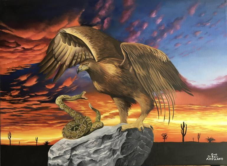 mexican eagle art